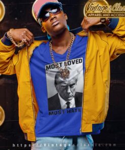 Donald Trump Most Loved Most Hated Mugshot V Neck TShirt