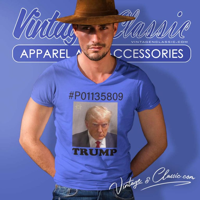 Donald Trump Mugshot 2023 Shirt Trump Meme Po1135809 V Neck TShirt Donald Trump Mugshot 2023 Shirt Trump Meme Po1135809 V Neck TShirt