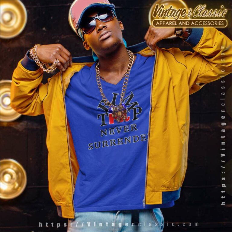 Donald Trump Never Surrender Shirt Meme Election 2024 V Neck TShirt Donald Trump Never Surrender Shirt Meme Election 2024 V Neck TShirt