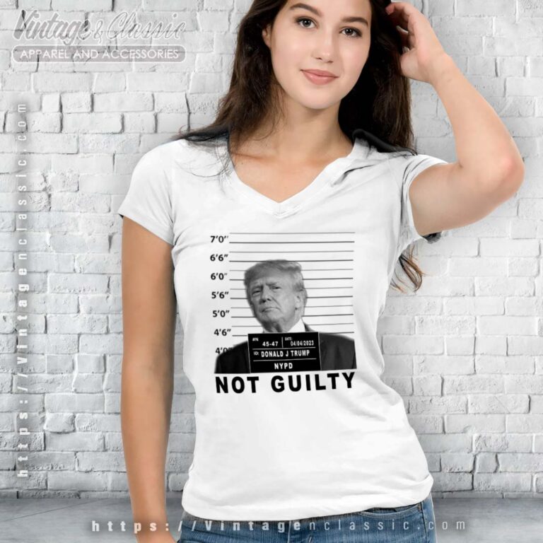 Donald Trump Not Guilty Vneck Donald Trump Not Guilty Vneck