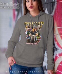 Donald Trump Political Motorcycle Hoodie Women