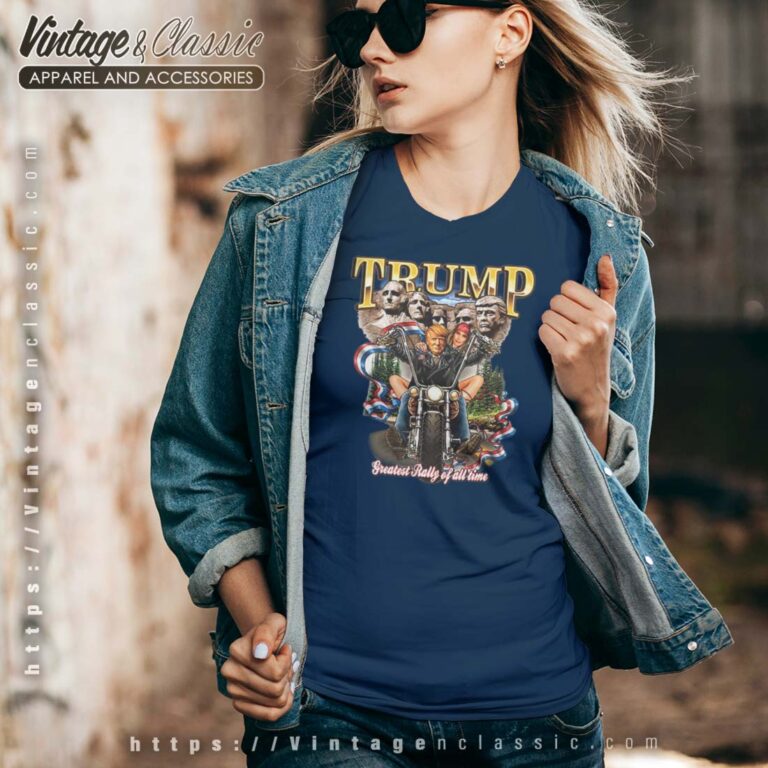 Donald Trump Political Motorcycle Vneck Donald Trump Political Motorcycle Vneck