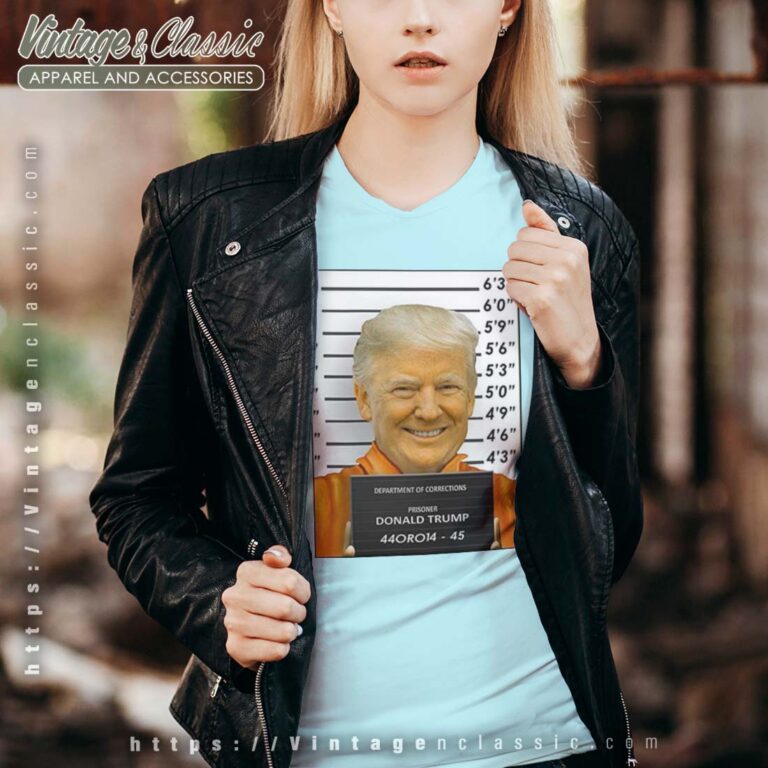 Donald Trump Prison Mugshot Vneck Donald Trump Prison Mugshot Vneck