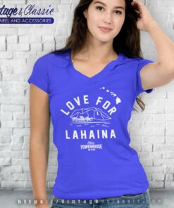 Donate Maui Shirt The Rock Oprah Fund Love For Lahaina V Neck TShirt
