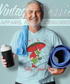Dont Be A Salty Grinch Christmas V Neck TShirt
