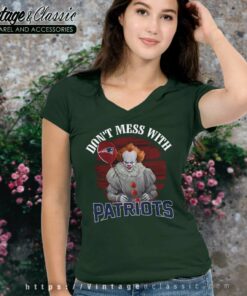 Dont Mess With New England Patriots Pennywise V Neck TShirt