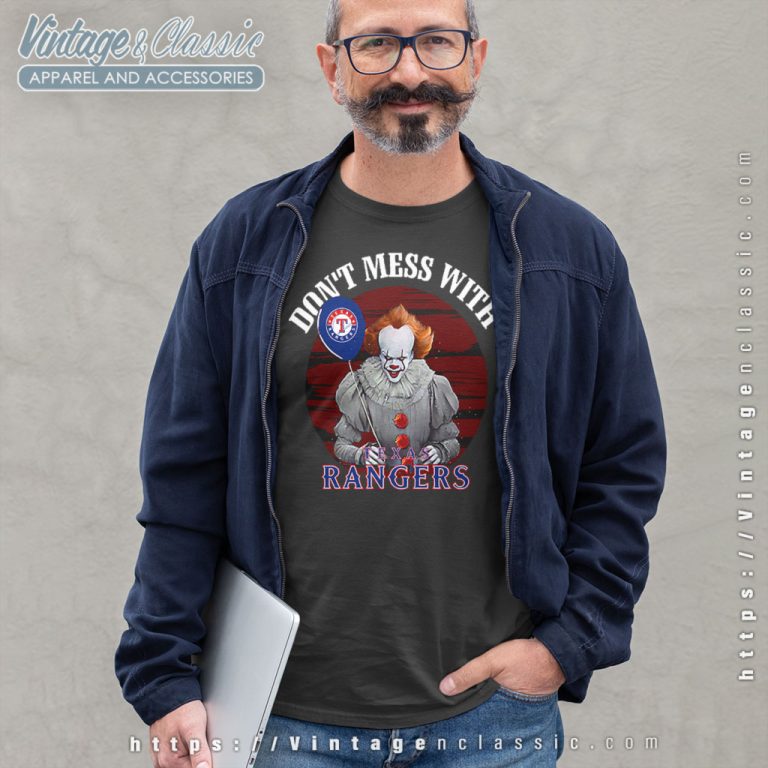 Dont Mess With Texas Rangers Pennywise Long Sleeve Tee Dont Mess With Texas Rangers Pennywise Long Sleeve Tee