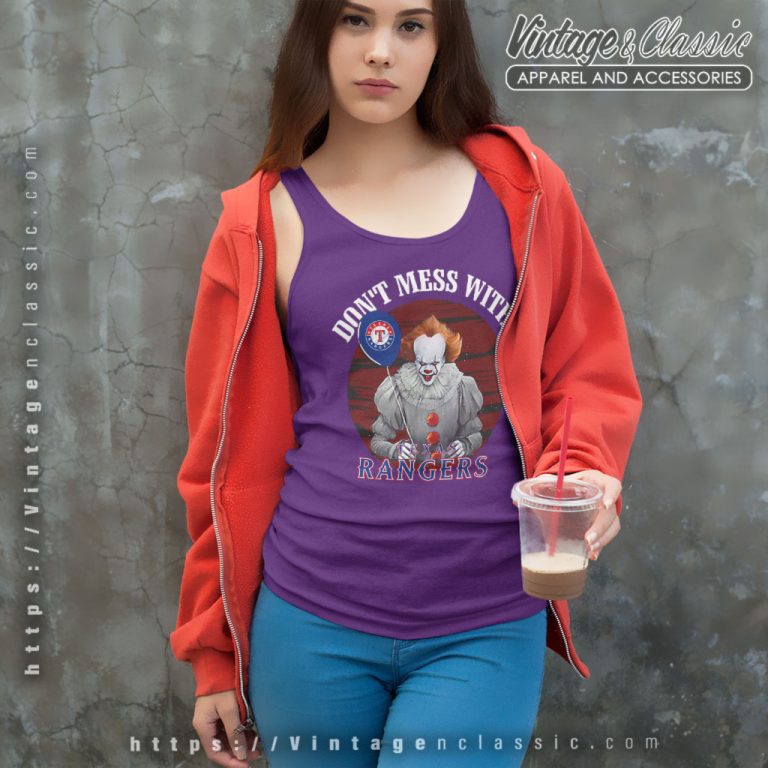 Dont Mess With Texas Rangers Pennywise Tank Top Racerback Dont Mess With Texas Rangers Pennywise Tank Top Racerback