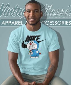 Doraemon Character Nike Logo T Shirt