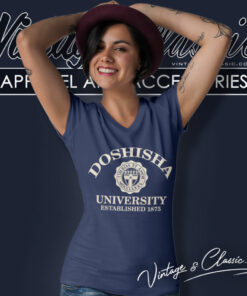 Doshisha University Shirt 5 Doshisha University V Neck TShirt