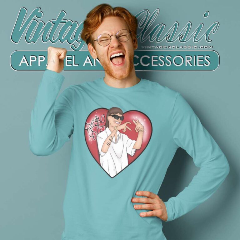 Double P Tour Peso Pluma Heart Long Sleeve Tee Double P Tour Peso Pluma Heart Long Sleeve Tee