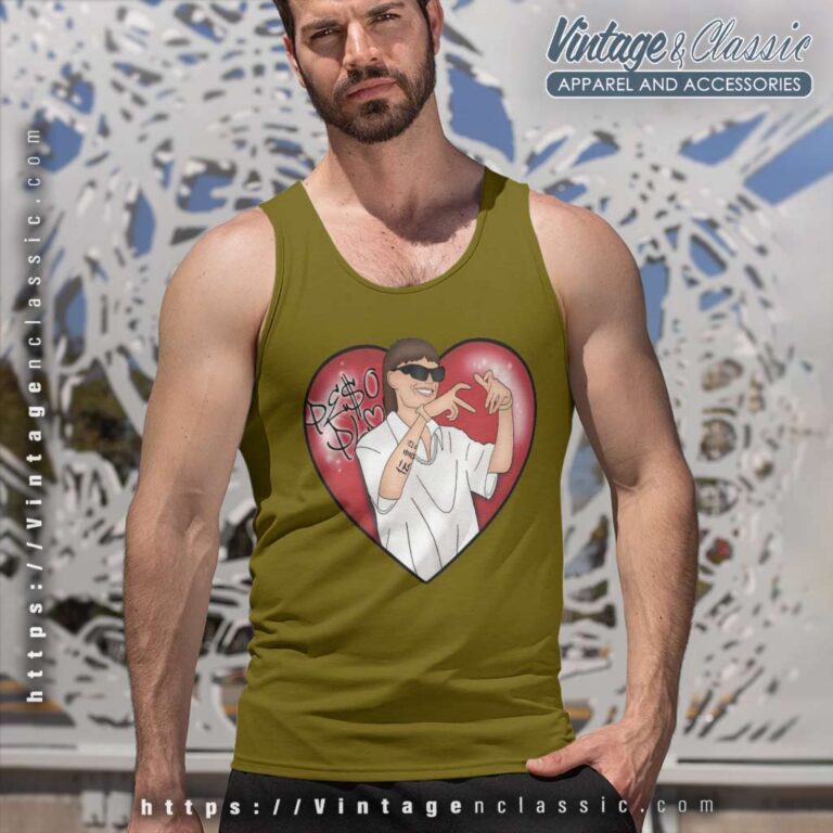 Double P Tour Peso Pluma Heart Tank Top Racerback Double P Tour Peso Pluma Heart Tank Top Racerback