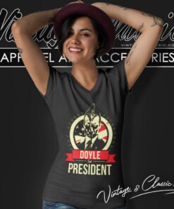Doyle For President V Neck TShirt 1