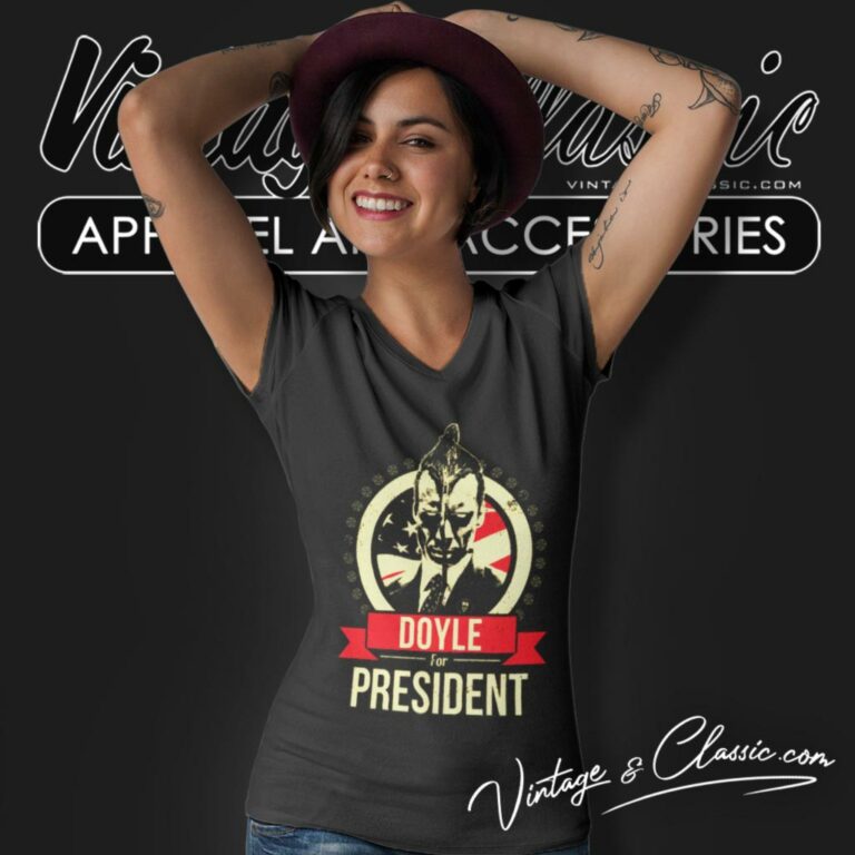 Doyle For President V Neck TShirt 1 Doyle For President V Neck TShirt 1