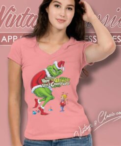 Dr Seuss How The Grinch Stole Christmas V Neck TShirt
