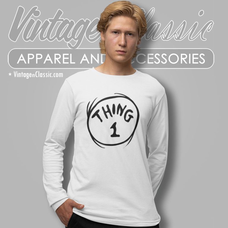 Dr Seuss Thing 1 Long Sleeve Tee Dr Seuss Thing 1 Long Sleeve Tee