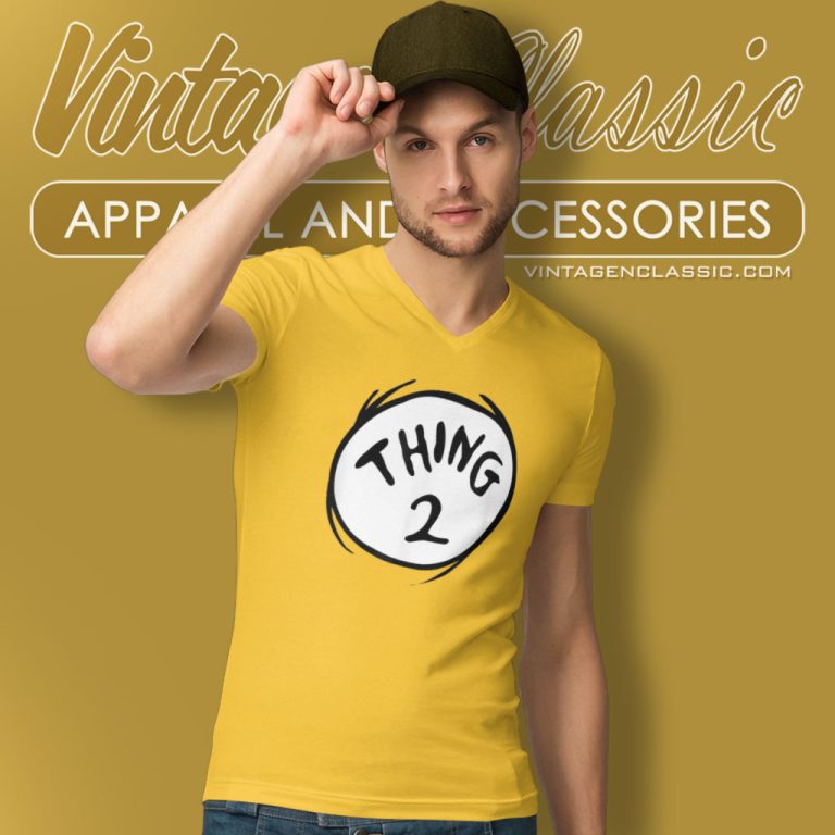 Dr Seuss Thing 2 V Neck TShirt Dr Seuss Thing 2 V Neck TShirt