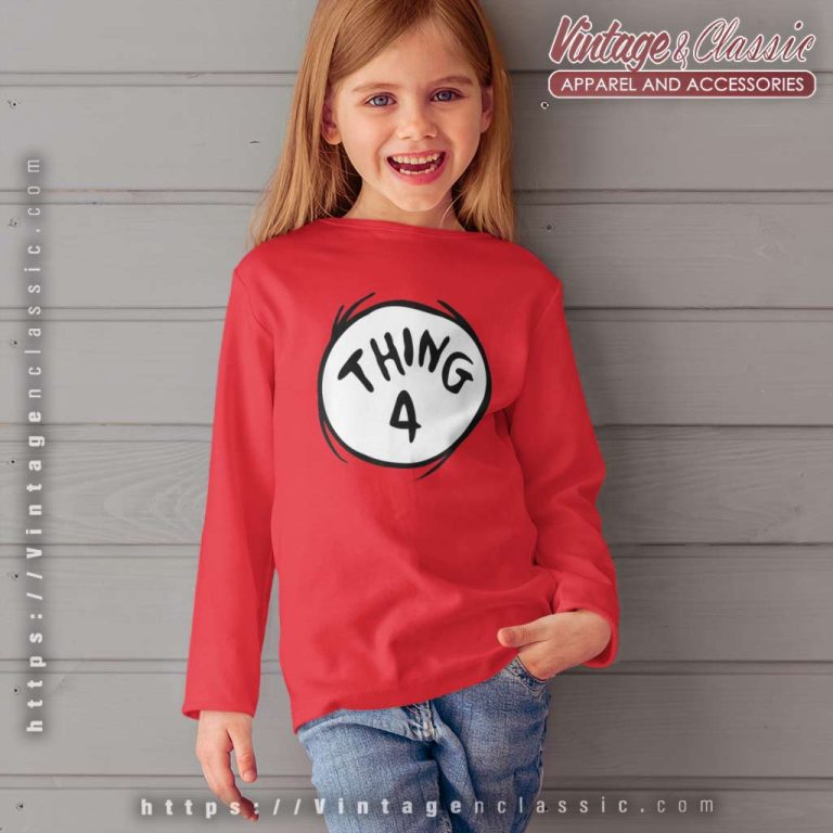 Dr Seuss Thing 4 Youth Long Sleeve Dr Seuss Thing 4 Youth Long Sleeve