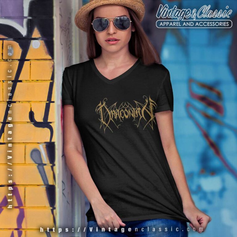 Draconian Logo V Neck TShirt Draconian Logo V Neck TShirt