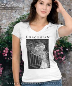 Draconian Moths V Neck TShirt
