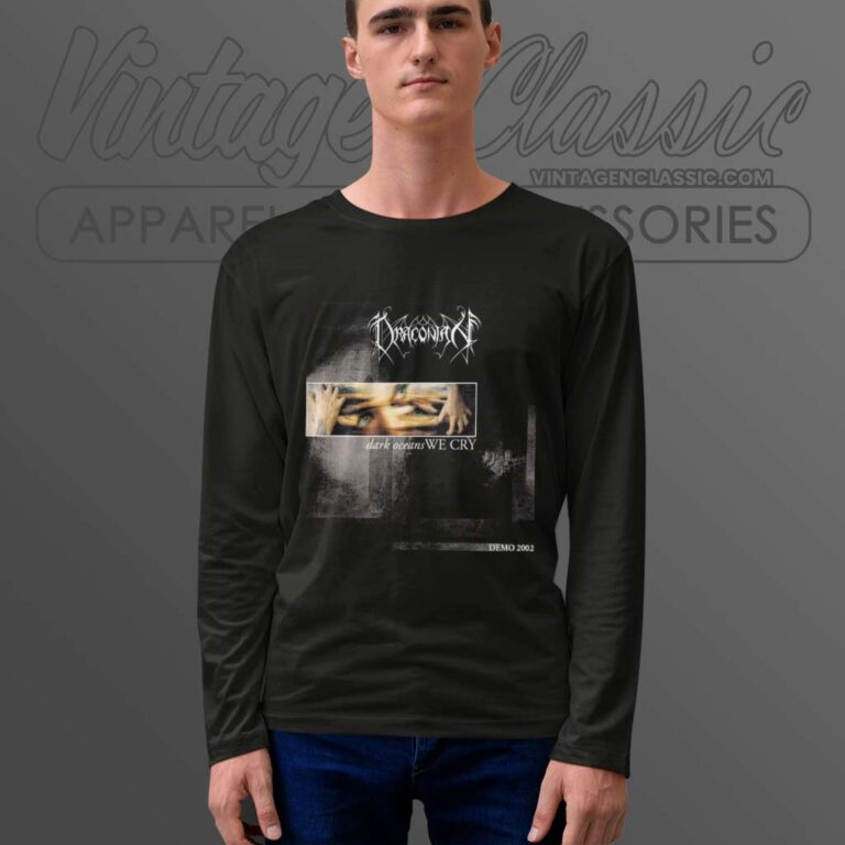 Draconian Shirt Dark Oceans We Cry Long Sleeve Tee Draconian Shirt Dark Oceans We Cry Long Sleeve Tee