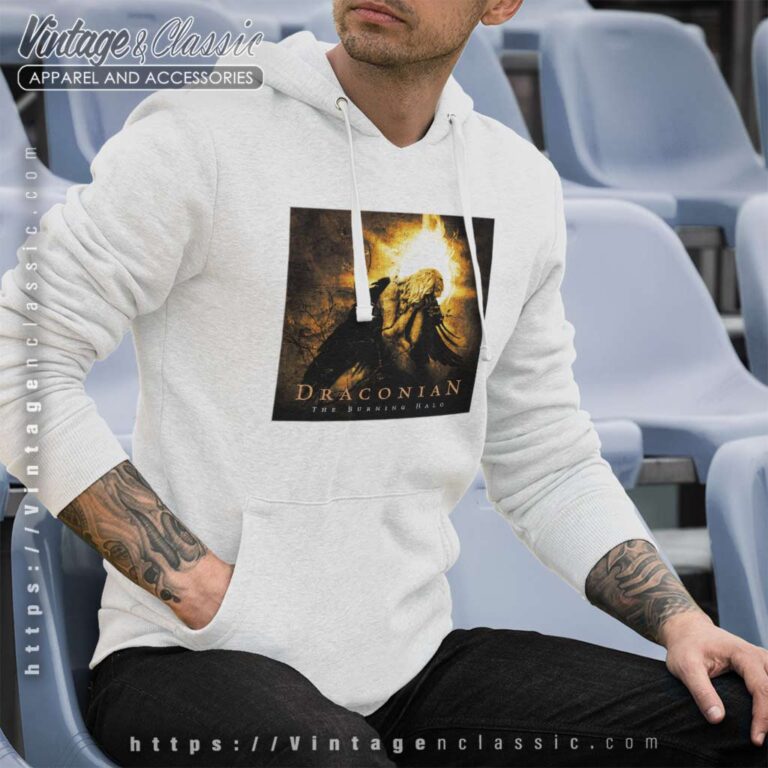 Draconian Shirt The Burning Halo Album Cover Hoodie 1 Draconian Shirt The Burning Halo Album Cover Hoodie 1