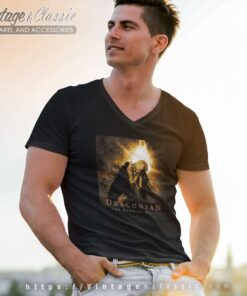 Draconian Shirt The Burning Halo Album Cover V Neck TShirt 1