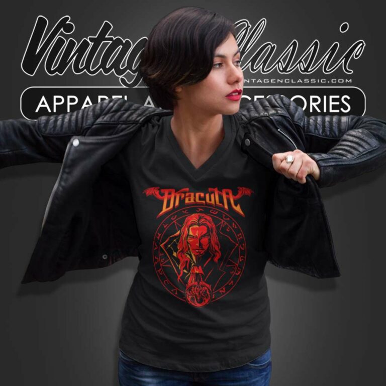 Dracula Force Game V Neck TShirt Dracula Force Game V Neck TShirt