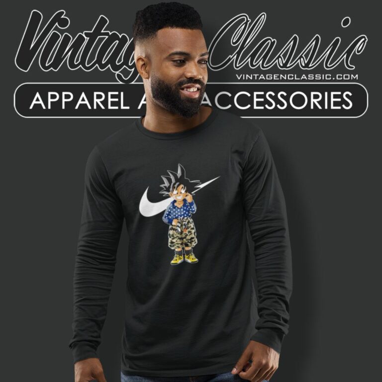 Dragon Ball Goku Nike Air Jordan Long Sleeve Tee Dragon Ball Goku Nike Air Jordan Long Sleeve Tee