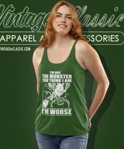 Dragon Ball Shirt Vegeta Im Not The Monster You Think I Am Im Worse Tank Top Racerback