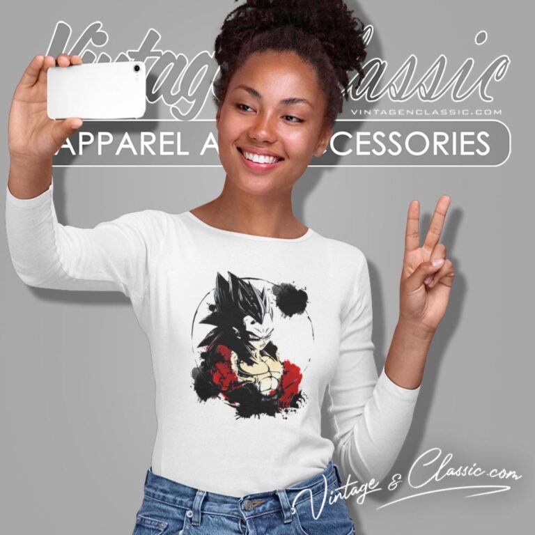 Dragon Ball Ssj4 Vegeta Super Saiyan Long Sleeve Tee Dragon Ball Ssj4 Vegeta Super Saiyan Long Sleeve Tee