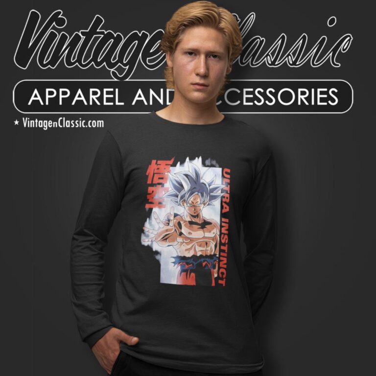 Dragon Ball Super Goku Ultra Instinct Long Sleeve Tee Dragon Ball Super Goku Ultra Instinct Long Sleeve Tee