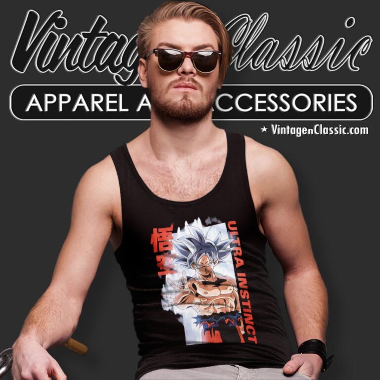 Dragon Ball Super Goku Ultra Instinct Tank Top Racerback Dragon Ball Super Goku Ultra Instinct Tank Top Racerback