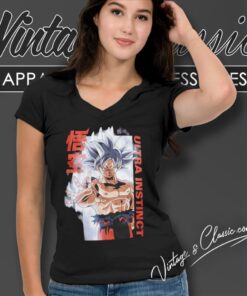 Dragon Ball Super Goku Ultra Instinct Shirt 4 Dragon Ball Super Goku Ultra Instinct V Neck TShirt