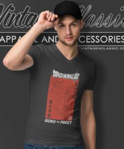 Dragon Ball Super Goku Vs Frost V Neck TShirt