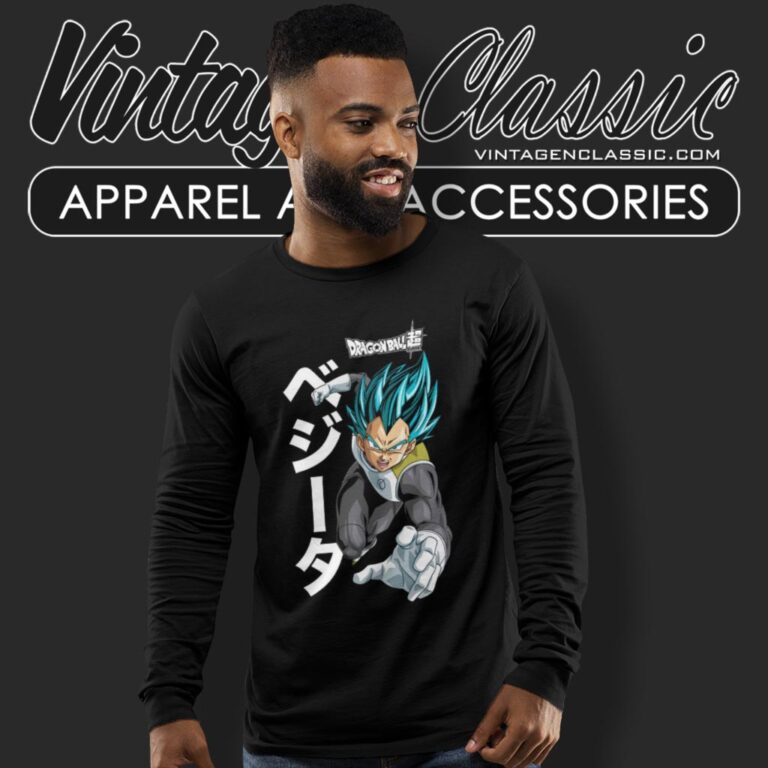 Dragon Ball Super Saiyan Vegeta Long Sleeve Tee Dragon Ball Super Saiyan Vegeta Long Sleeve Tee