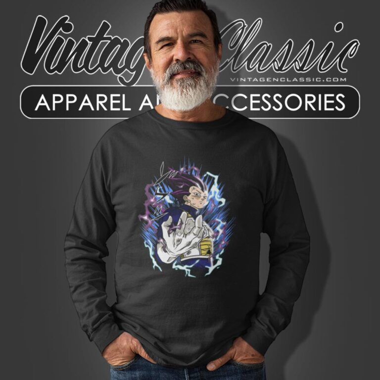 Dragon Ball Super Shirt Vegeta Ultra Ego Long Sleeve Tee Dragon Ball Super Shirt Vegeta Ultra Ego Long Sleeve Tee