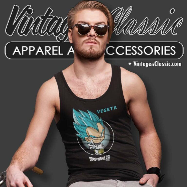 Dragon Ball Super Vegeta Chibi Tank Top Racerback Dragon Ball Super Vegeta Chibi Tank Top Racerback