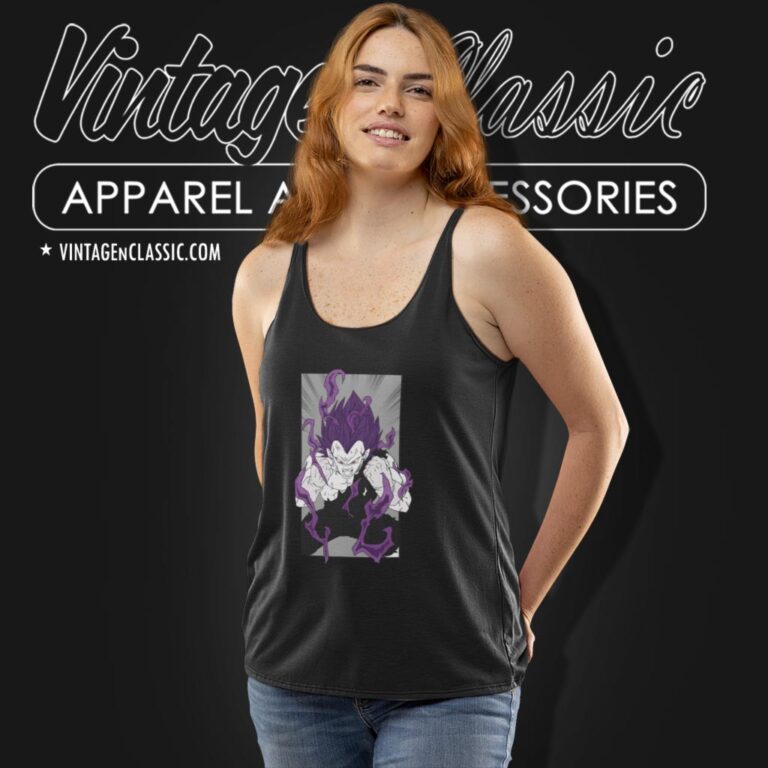 Dragon Ball Super Vegeta Ultra Ego Tank Top Racerback Dragon Ball Super Vegeta Ultra Ego Tank Top Racerback