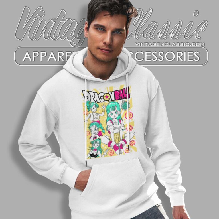 Dragon Ball Z Bulma Retro Graphic Hoodie Dragon Ball Z Bulma Retro Graphic Hoodie