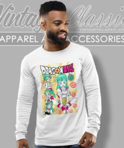 Dragon Ball Z Bulma Retro Graphic Shirt 4 Dragon Ball Z Bulma Retro Graphic Long Sleeve Tee