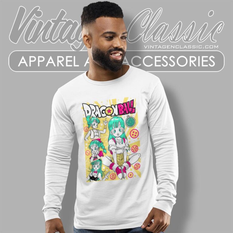 Dragon Ball Z Bulma Retro Graphic Long Sleeve Tee Dragon Ball Z Bulma Retro Graphic Long Sleeve Tee