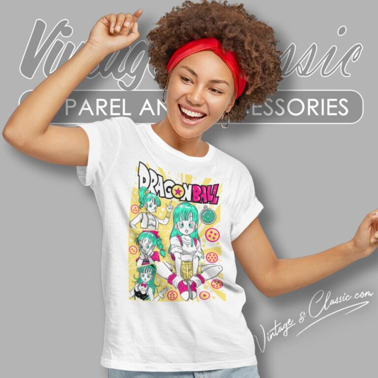 Dragon Ball Z Bulma Retro Graphic Women T Shirt Dragon Ball Z Bulma Retro Graphic Women T Shirt