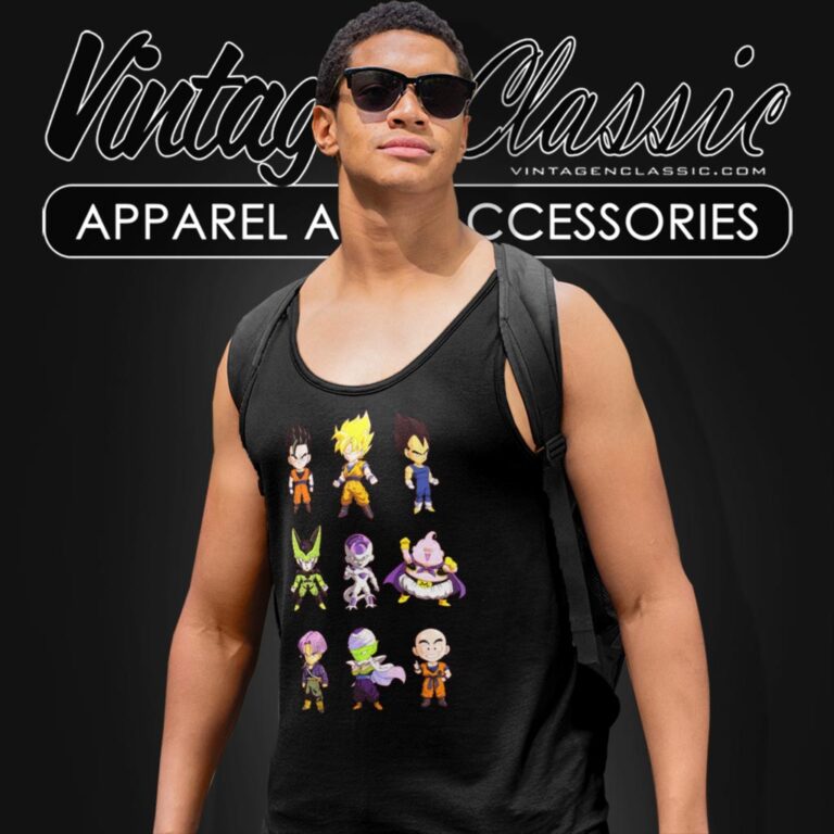 Dragon Ball Z Chibi Characters Tank Top Racerback Dragon Ball Z Chibi Characters Tank Top Racerback