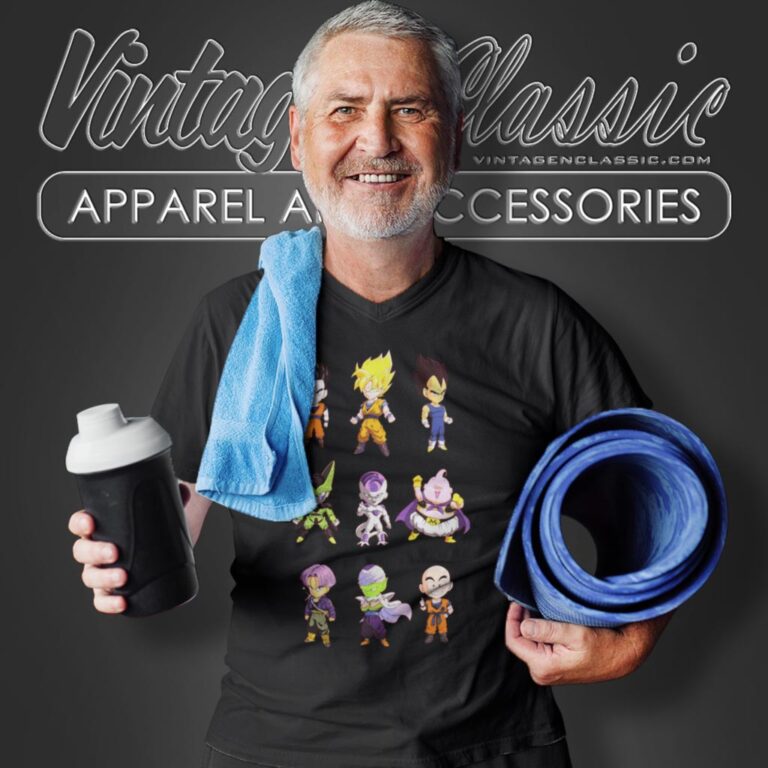 Dragon Ball Z Chibi Characters V Neck TShirt Dragon Ball Z Chibi Characters V Neck TShirt