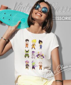 Dragon Ball Z Chibi Characters Women T Shirt