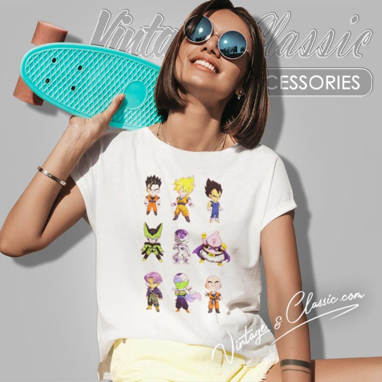 Dragon Ball Z Chibi Characters Women T Shirt Dragon Ball Z Chibi Characters Women T Shirt
