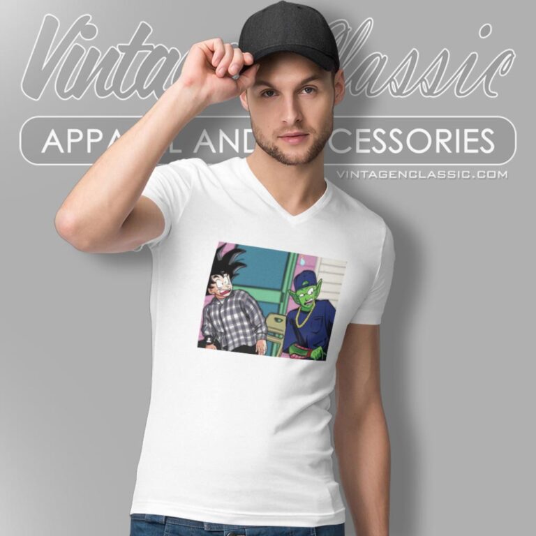 Dragon Ball Z Friday Daaaamn Meme V Neck TShirt Dragon Ball Z Friday Daaaamn Meme V Neck TShirt