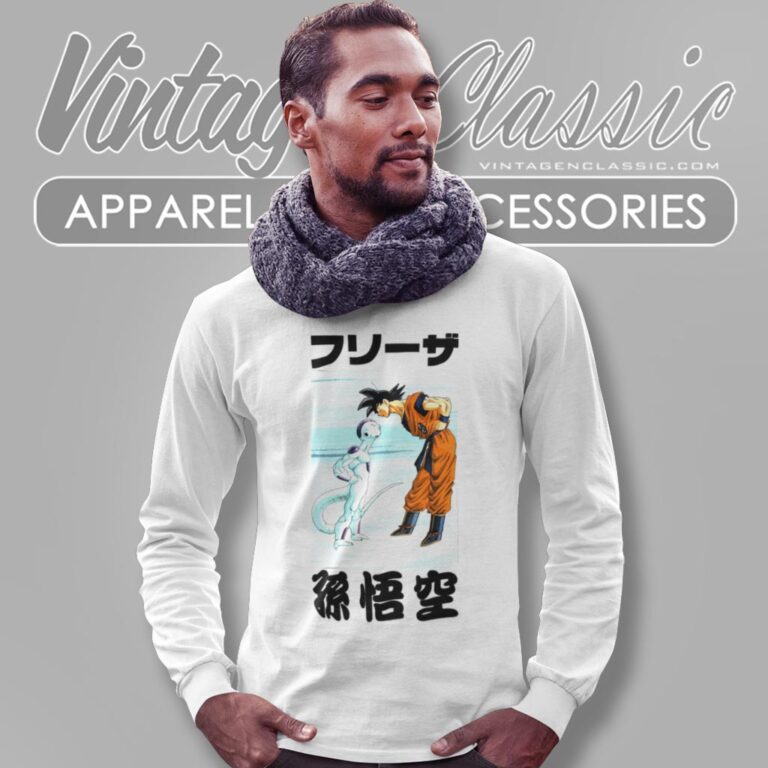 Dragon Ball Z Frieza Goku Stare Down Long Sleeve Tee Dragon Ball Z Frieza Goku Stare Down Long Sleeve Tee
