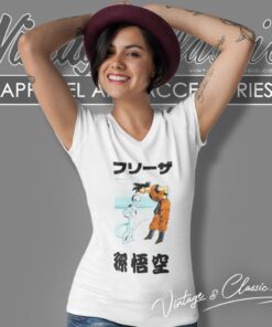 Dragon Ball Z Frieza Goku Stare Down Shirt 6 Dragon Ball Z Frieza Goku Stare Down V Neck TShirt